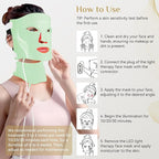 Red Light Therapy for Face, LED Light Therapy Mask Skin Care Mask & Neck, LED Red & NIR Light Therapy Wavelength for Home Use, Working Travel Yoga Sleep