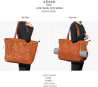 ESVAN Corduroy Yoga Tote Bag Gifts for Women Drawstring Yoga Mat Bag for Office Workout Travel Carryall Pilates Gym