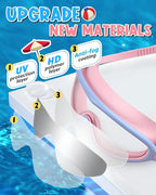 Swim Goggles 2 Pack, Wide View Anti Fog&UV Swimming Goggles for Audlt, No Leak Pool Beach Essentials for Men Women