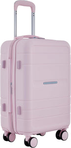 French Connection St. Martin Carry-On Luggage with Cup Holder/USB Ports, Pink A Boo