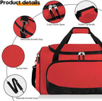Uarition Gym Duffle Bag for Women - 55L Red Large Duffel Bags for Sports, Workout, Traveling, Durable Heavy Duty Duffel Gear Bag