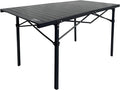 MOUNTAIN SUMMIT GEAR Heavy-Duty Roll-Top Table for Camping - Portable Aluminum-Top Folding Table with Steel Frame by Caddis Sports, Inc. (Extra Large)