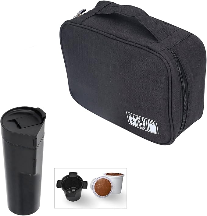 Portable Coffee Machine Storage Bag, Assemblable Compartment Multifunctional Coffee Machine Storage Bag Car Handheld Coffee Machine Travel Bag