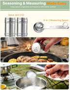 Gaialoop Portable Camping Cooking Utensils Set, Camp Kitchen Set with Organizer Bag, RV Essentials Outdoor Cooking Utensil Kit for Travel, Picnics, Camping, BBQs, Parties