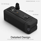 Silicone Case for Anker Prime Power Bank 27,650mAh 250W 1/4-inch nut Hole, TF/SIM Card Storage Reserved Compatible with Anker 250W Prime Power Bank Protective Cover Dustproof Soft with Handle(Black)