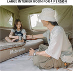 Naturehike Village Instant Tent, Camping Tent with Full Rainfly, Waterproof Large Cabin Tents for Car Camping