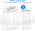 5 Pack Cruise Luggage Tag Holders for Carnival, NCL, Princess, MSC Cruise Ships, Clear Cruise Tags Holders with Zip Seal by FUNMCAN, Wide Waterproof Cruise Essentials Cruise Accessories Must Haves