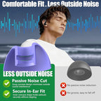 15 Pairs Ear Tips for Powerbeats Pro 2, Replacement EarTips Accessories for Beats Pro 2 Earbuds, 5 Sizes (XS/S/M/L/XL), Fit Charging Case, Purple