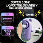 Personal Alarm for Women Kids and Elders Safe Sound, 130dB Siren Emergency Self-Defense Security Alarm Keychain Loudly with LED Light (Emerald+Violet)