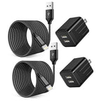 iPhone Fast Charger,2Pack 10FT iPhone Charge 2.1A Dual Port USB Wall Charger Block Plug Adapter with Long Fast Charging Lightning Braided Cable Cord for iPhone 14 13 12 11 Pro Max XS XR 8 7 Plus iPad