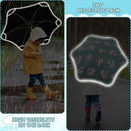 ALAZA Kids Umbrella Stick Umbrellas Cute Umbrella for Boys Girls Toddler UV/Sun Rain Windproof
