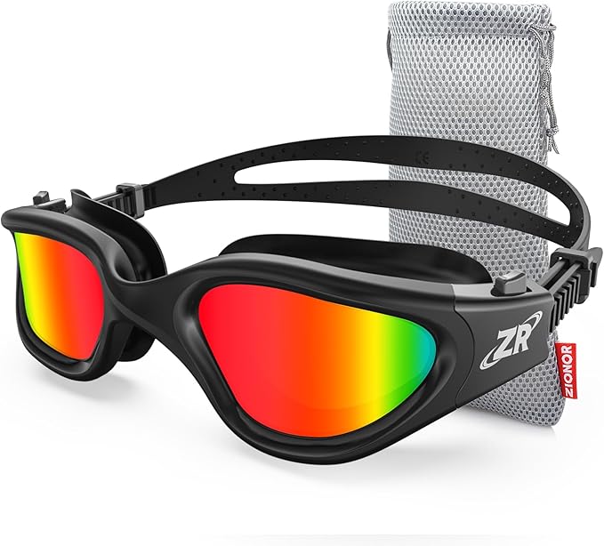 ZIONOR Swim Goggles, Upgraded G1 Polarized Swimming Goggles Anti-Fog for Adult Men Women