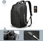 Swissdigital Design Business Laptop Backpack, College Laptops Backpack with USB Charging Port for Men and Women Fits 16 Inch Notebook, Black-Finder Color Random | SD1670BT013-01