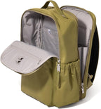 Baggallini Tribeca Expandable Laptop Backpack - 15"x11" Lightweight RFID Computer Bag for Work & Travel with Luggage Sleeve