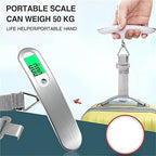 Luggage Weight Scale, 5pcs Portable Digital Hanging Scale LCD Luggage Suitcase Baggage Weight Balance Travel Electronic Scale with Belt 50kg/110lb,for Travel