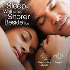 Alpine SleepDeep Multisize - Soft Ear Plugs for Sleeping and Concentration - New 3D Oval Shape and Noise Reducing Gel for Better Attenuation - 27dB - Ideal for Side Sleeper - 2-Pair Reusable: S + M/L