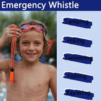 Amzonly Emergency Whistle, 120db Safety Whistle Survival Shrill Loud for Camping Hiking Hunting Boating Fishing Life Vest Jacket Rescue Signaling Kids Lifeguard 5 Pack