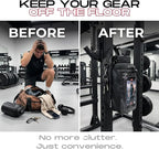 Magnetic Gym Bag Water Bottle Holder Small Gym Bag for Men, Gym Gifts, 11LB Strong Grip Waterproof 900D