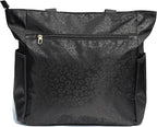 ESVAN Original Floral Tote Bag Large Shoulder Bag with Multi Pockets for Gym Travel Beach Daily Bags