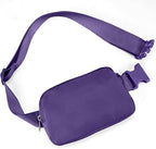 JSJ Mini Fanny Pack for Women & Men,Valentines Day Gifts for Girls Teens Kids Daughter Sister Her,Trendy Stuff Crossbody Bags Cute Everywhere Belt Bags. (Purple)