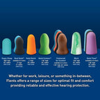 Flents Protechs Foam Ear Plugs for Sleeping, Snoring, Loud Noise, Concerts, Construction, Studying & Traveling, NRR 31, Made in the USA
