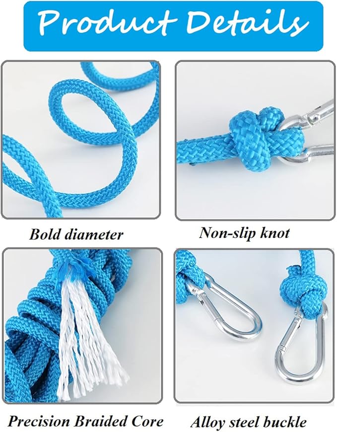 Clothesline Clothes Drying Rope Portable Travel Clothesline Adjustable for Indoor Outdoor Laundry Clothesline, Perfect Windproof Clothes Line, Hanger for Camping Travel & Home Use(White)