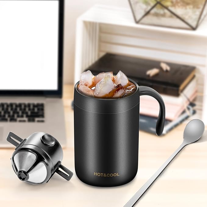 MACIFECI 16oz Camping Coffee Maker Pour Over Coffee Maker Camping Coffee Pot Portable Coffee Maker for Travel Camping Offices Backpacking Outdoor