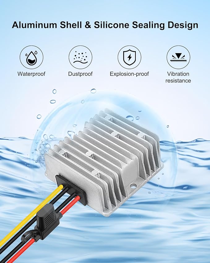 DC 12V to 19V 10A 190W Step Up Boost Converter Voltage Regulator with Low Voltage Protector