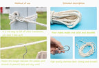 Clothesline Clothes Drying Rope Portable Travel Clothesline Adjustable for Indoor Outdoor Laundry Clothesline, Perfect Windproof Clothes Line, Hanger for Camping Travel & Home Use