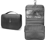 Lcsmaokin Large Capacity Travel Toiletry Bag with Hanging Hook for Men and Women Waterproof Travel Bathroom Storage Bag for Brushes Set,Mens Bathroom Bag Accessories-Black