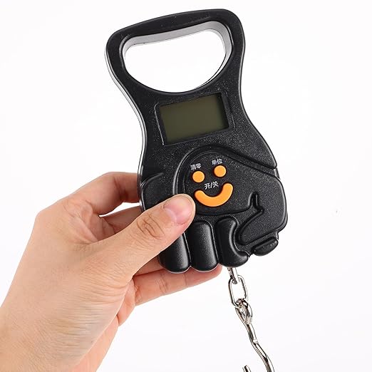Beaupretty Portable Digital Luggage Scale Handheld Mini 50kg Travel Suitcase Weight Scale with Rechargeable Battery for Fishing and Saltwater Fishing Gear