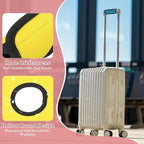PATIKIL Luggage Handle Wrap for Suitcase, 2 Pcs Bright Color Neoprene Comfort Soft Handle Covers Luggage Identifiers for Bag Suitcase Tags Wraps Travel Accessories, Yellow