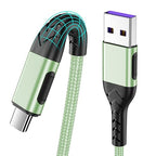 Durcord USB C Cable, Upgarded 2Pack 10ft Fast USB Type C Charging Cable for Android/Phone/Pad/Laptop, Type C Charger Braided USB Cable Compatible withi Phone 16/15/Pro/Plus/Max/Sam.Sung-Green