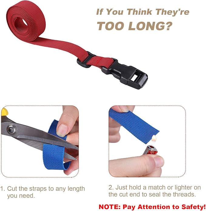 MAGARROW 24" 40" 60" 100" Strap Buckle Packing Straps Adjustable 1-Inch Belt