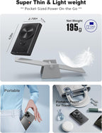 Kesguar Magnetic Portable Charger 10000mAh - 22.5W PD Super Fast Charging Wireless Power Bank, Ultra-Strong Magnet, USB C in&Out Battery Pack for iPhone 17/16/15/14/13/12 Pro Series