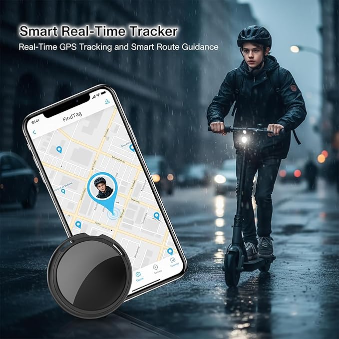 Car Tracker Compatible with Apple Find My(iOS Only)Mini Item GPS Tracking Device with Hidden Magnetic Case Anti Theft Locator No Subscription Global Network Waterproof for Vehicles Trucks Fleet Assets