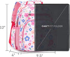 mibasies Toddler Backpack for Girls 2-4: Preschool Kindergarten Backpack - Cute Kids Backpacks for Girls - Floral Pink
