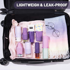 Mrsdry Bottle Covers for Travel, Leak Proofing, Travel Size Container Silicone toiletry sleeves, Leak Locks Travel Accessories for Shampoo Wash Body Bottles and other beauty and personal care(8pcs)