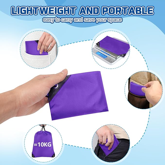 Grneric Drawstring Bags Bulk 14 Pcs Drawstring Backpack Bulk Cinch Bag Sackpack for Men Women Gym (Purple)