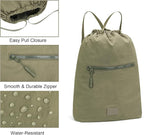 Lee Drawstring Backpack Bag Lightweight Small Gym Swim Beach Bag Water Resistant Sports Sackpack for Men Women, LEE48-002GN