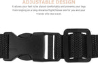 Amosfun Portable Airplane Footrest and Travel Foot Hammock Black Integrated Foot Hanger for Office and Plane Use for Leg Comfort During Flights and Work