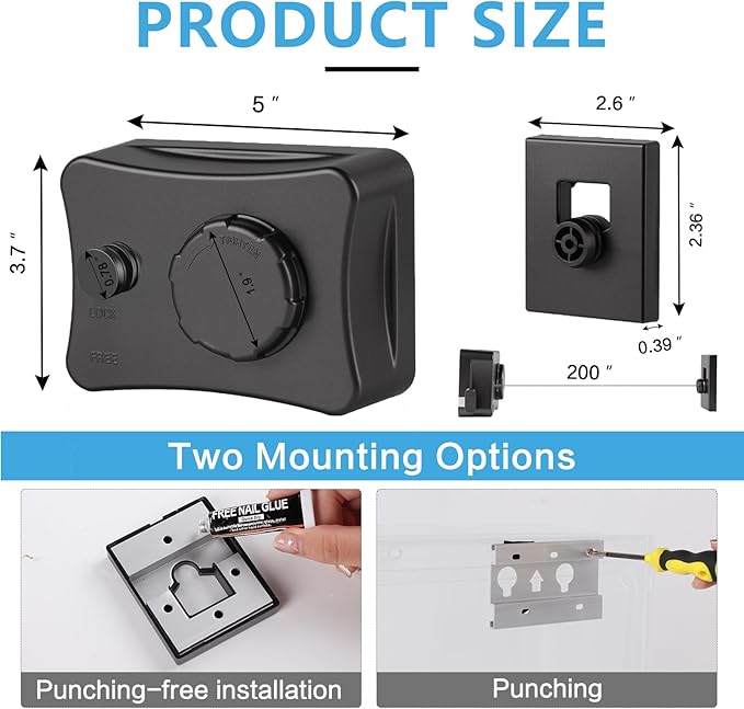 Retractable Clothesline Indoor Outdoor, 16.7 Ft Heavy Duty Wall Mount Automatic Retracting Clothes Lines for Laundry Room, Bathroom & Travel Rv