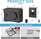 Retractable Clothesline Indoor Outdoor, 16.7 Ft Heavy Duty Wall Mount Automatic Retracting Clothes Lines for Laundry Room, Bathroom & Travel Rv
