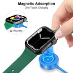 𝟐𝟎𝟐𝟔 𝐔𝐩𝐠𝐫𝐚𝐝𝐞𝐝 for Apple Watch Charger Magnetic Fast Charging Cable [Portable] Magnetic Wireless Charging Compatible with iWatch Series Ultra/10/9/8/7/6/SE/5/4/3/2-[3.3FT] Blue