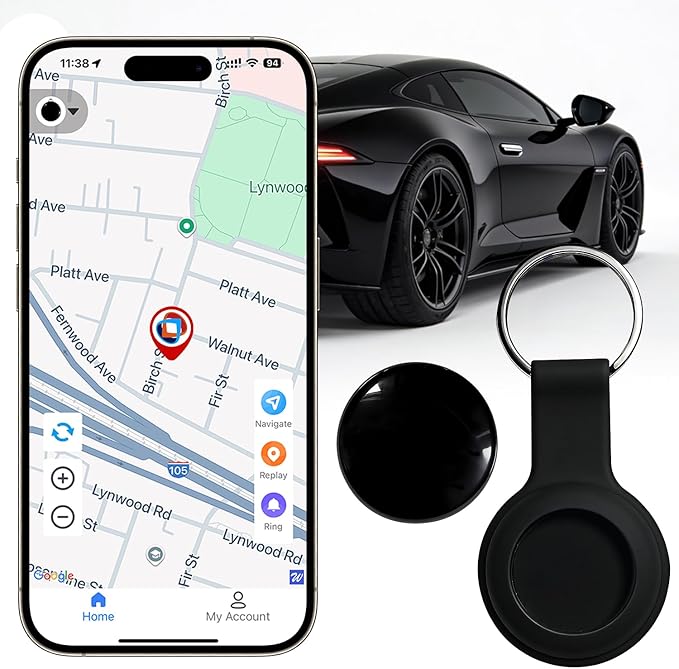 GPS Tracker for Vehicles, No Subscription Location Tracking Device, No SIM Card Required, No Monthly Fee, Magnetic GPS Tracker for Car, Kids’ Belongings, Pets, Elderly Items