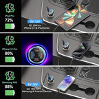 USB C Car Charger 3 Pack, Bangfun 4-Port 65W Dual 12V USB-C & USB A Car Charger Power Adapter QC+PD 3.0 Fast Charging Cigarette Lighter Plug for iPhone 16/15/14/13/11 Pro,Samsung S24,Android(Black)