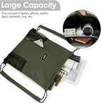 WANDF Drawstring Backpack with Shoulder Pad Sports Gym Backpack with Mesh Pocket String Bag for Women Men(Dark green)