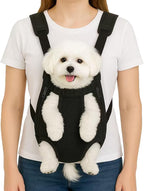 Mosago Dog Backpack Carrier, Adjustable Pet Front Carriers, Legs Out Carrying Sling Travel Bag for Small Medium Dogs 2.5-4 Lbs, Soft Wearable Puppy Chest Carry Backpacks for Walking/Hiking/Camping