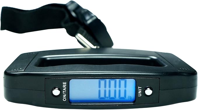 Horizon 50kg /110 LB x 10g Digital Travel Luggage Scale Hanging Scale with Strap