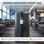 Forge Open Alert TSA Approved Luggage Locks - 3 Digit Combination, Easy Read Dials, Zinc Alloy Body - Ideal Travel Lock for Luggage, Suitcases, Bags & Toolboxes (Silver 2 Locks)